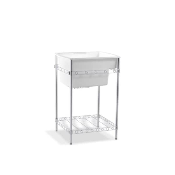 Latitude Utility Sink With Stand, 25-11/16" X 22" X 13"/36"